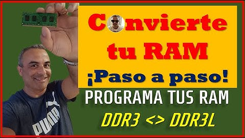👉👉Convierte RAM DD3 1.5v a DDR3L (Low) 1.35v👈 👈😎