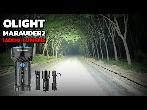 รีวิวไฟฉายแรงสูง Olight Marauder2 สว่าง 14000 ลูเมน กันน้ำ100% ฝาปิดเลนส์รีวิว EP.28