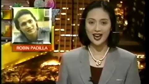 TV Patrol Star News (1994/1995) Clip Robin Padilla is Inspired by ORIENT PEARL