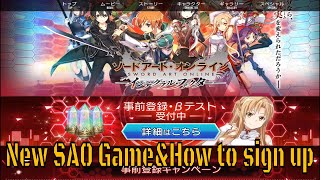 Sword Art Online New Mobile Game&How to sign up screenshot 2