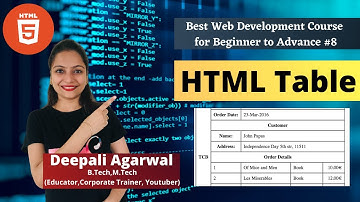 HTML Table | HTML Tutorial | Web Development Course 2022 #8