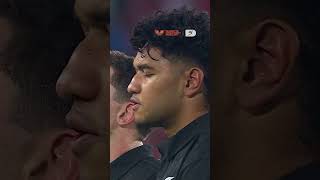All Blacks sing the National Anthem v Lions