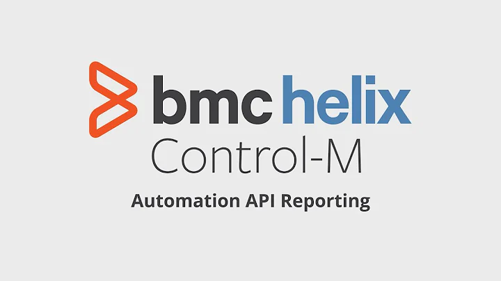 BMC Helix Control-M - Generate Reports with Automation API