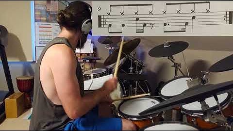 Tutorial series 3: 8th note with 16th note bass/snare drum grooves. Video: dotted note groove 2