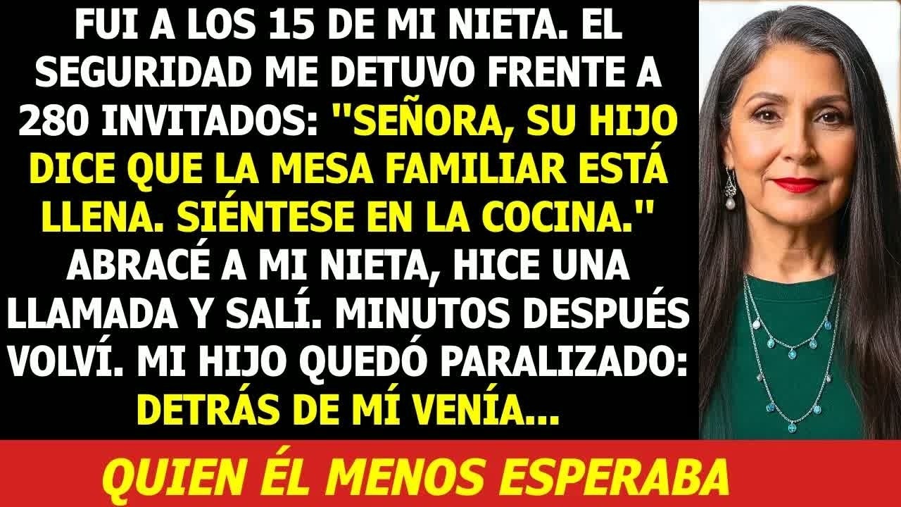 Mi Hijo Me Mandó a La Cocina en la Quinceañera de Mi Nieta    Salí en Silencio y Volví Con Algo