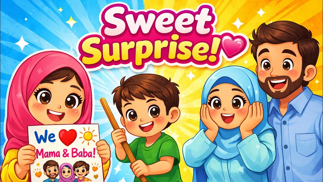 A Big Surprise for Mama & Baba | kids moral lesson - YouTube
