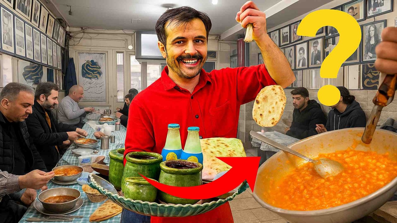 Having breakfast in a 100-year-old traditional restaurant | Breakfast!| the best food in Iran!