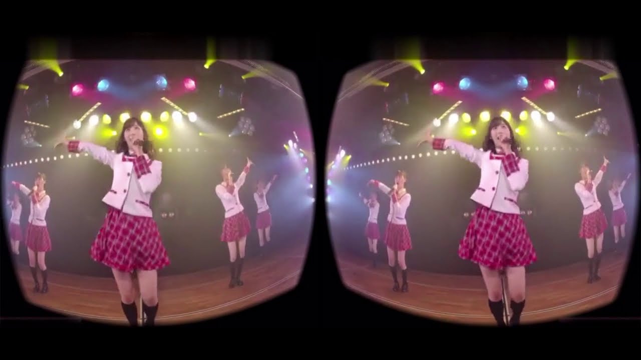 3D】スカート、ひらり～NEW SHIP 交差法VR視点 音声無 小栗有以 山内瑞