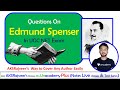 Edmund Spenser in UGC NET ENGLISH Exam || AKSRajveer || Literature Lovers