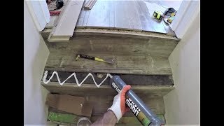 How to Install Laminate Flooring on Stairs as a Beginner | Stair Noses | Step by Step | Short