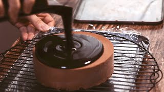 ある日の友人へのバースデーケーキ作り。【アントルメ・ショコラザブリコ】 Chocolate Cake Birthday