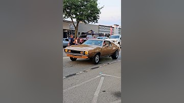 1973 AMC Javelin Classic Car Drive By Engine Sound Cruisin
