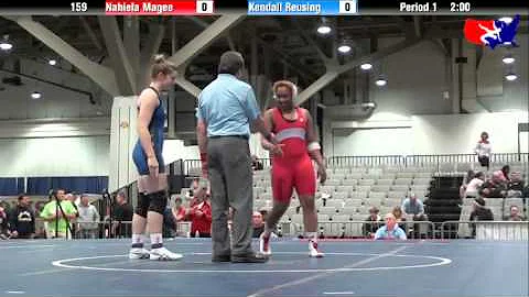 Nahiela Magee vs. Kendall Reusing at 2013 West Jr....