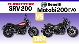 QJ Motors SRV 200 vs Benelli Motobi 200 EVO | Side by Side Comparison | Specs & Price | 2024