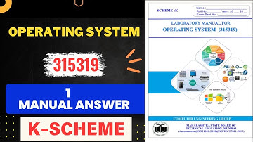(315319) OSY Operating Systems  Manual answer | MSBTE K Scheme–Semester 5th   #1