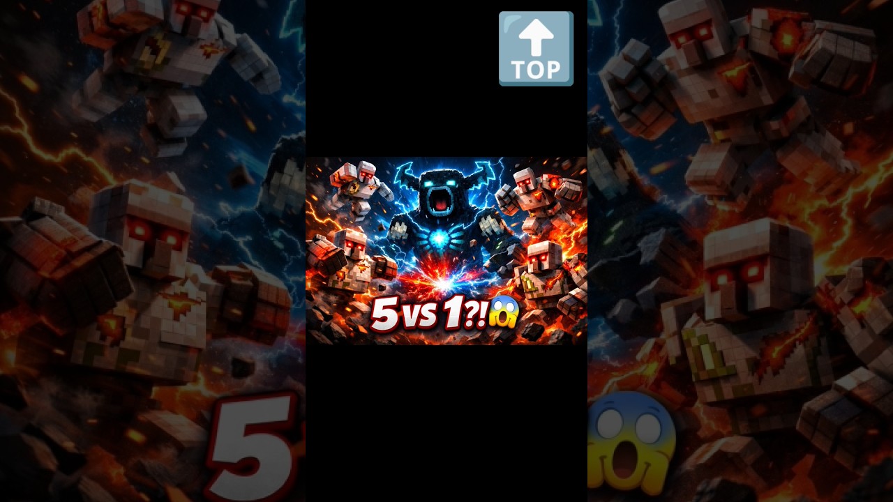 🤫I Sent 5 Iron Golems to Fight the Warden... BIG MISTAKE 😱. 