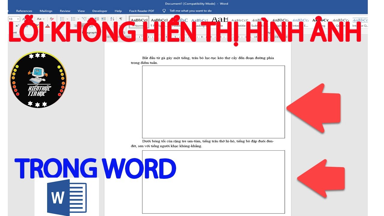 Lỗi Không Hiển Thị Hình Ảnh Trong Word - Youtube