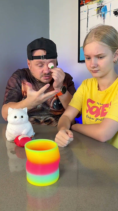 The dad is evil 😂