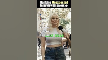 RANKING most UNEXPECTED INTERVIEW ANSWERS #shorts