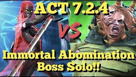 MCOC - ACT 7.2.4 - Guillotine 2099 VS Immortal Abomination - Boss Solo!!