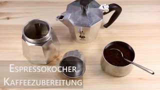 Kaffeezubereitung Mit Dem Espressokocher Mokakanne