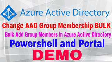 Groepsleden in bulk toevoegen in Azure Active Directory | Gebruikers in bulk toevoegen aan een Az...