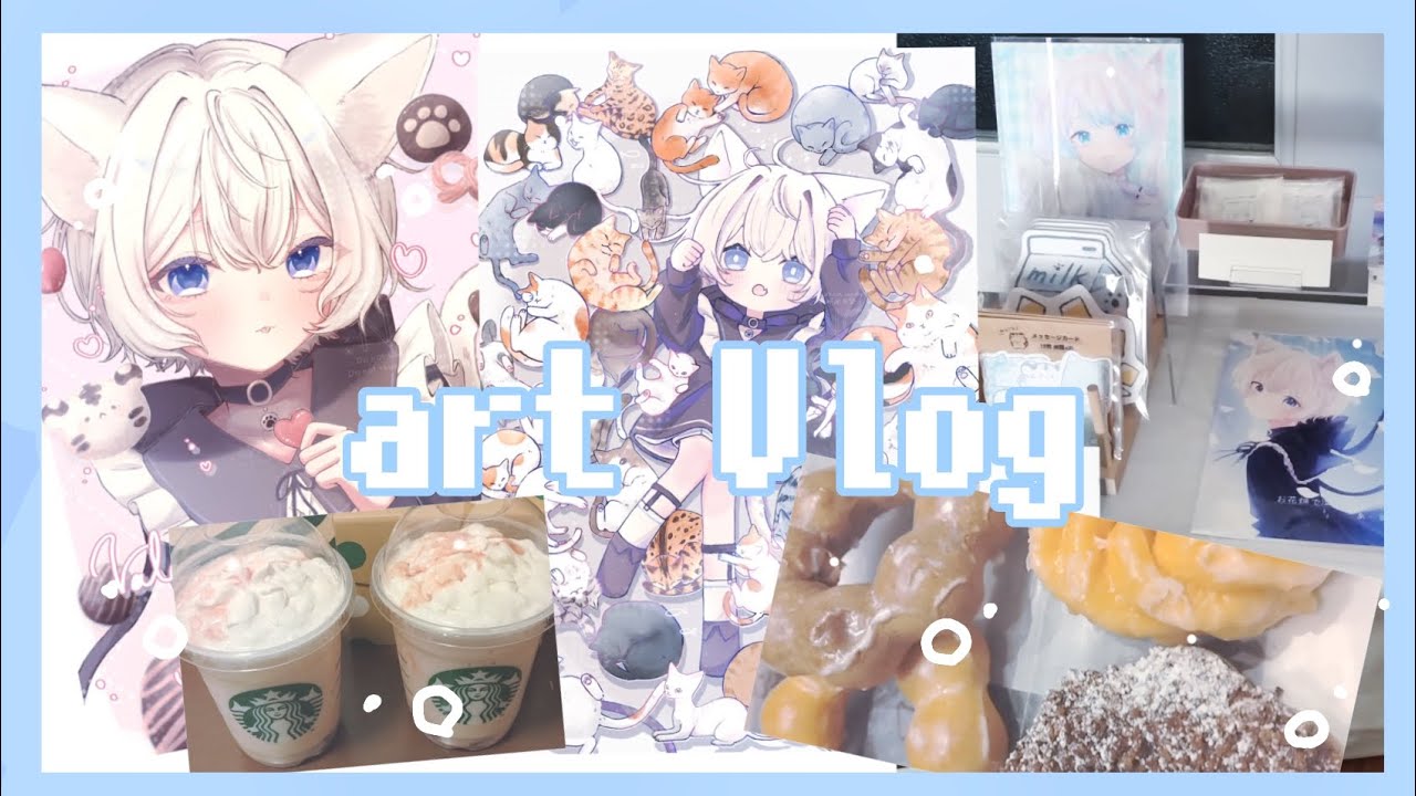 【ArtVlog】2月まとめ！バレンタイン絵とねこの日🐾