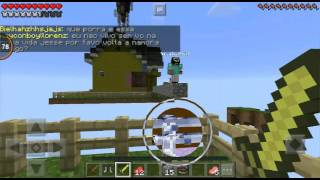 MINECRAFT-PE SKYWARS(GANHEI!!)