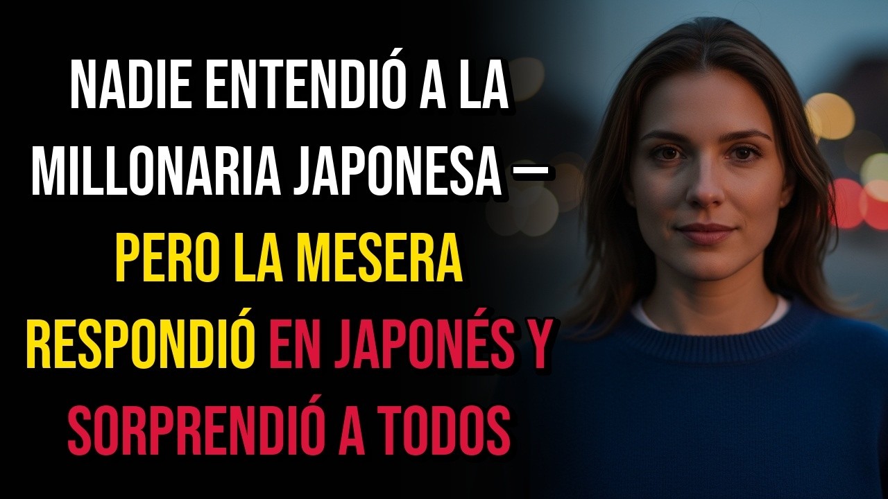 NADIE ENTENDIÓ A LA MILLONARIA JAPONESA — PERO LA MESERA RESPONDIÓ EN JAPONÉS Y SORPRENDIÓ A TODOS.