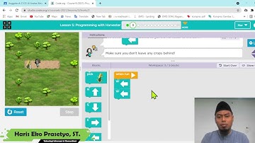 Course B Lesson 5 Programming With Harvester