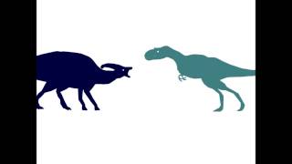Albertossaurus Vs Parassaurulophos