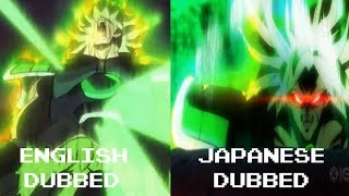 Broly's Roar Japanese dub vs English Dub | Comparison