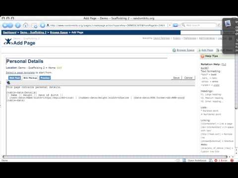 Scaffolding 2 - Dynamic table data
