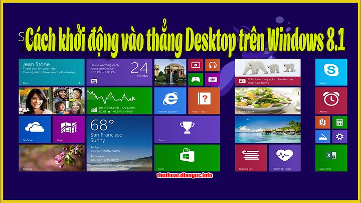 Hướng dẫn tạo nút show the desktop windows 8.1