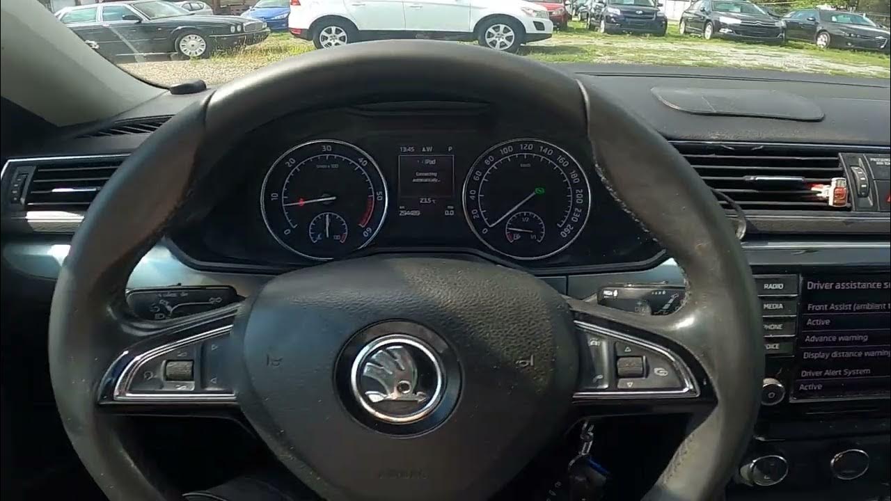 How to enable or disable driver alert system in skoda superb iii 2015