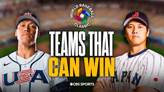 4 teams that can ACTUALLY win the 2026 World Baseball Classic