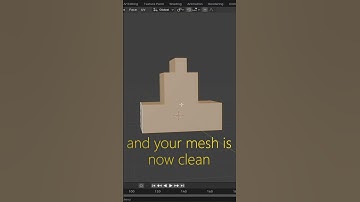 Blender Clue: Clean up your mesh in just 1 click  #blender3d  #blender #blendertutorial #3d