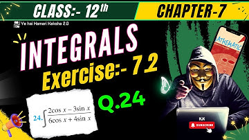 Q24 Ex 7.2 | Class 12 Integrals | Exercise 7.2 Question 24 | Ncert maths solution for new syllabus