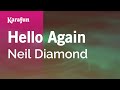 Hello Again - Neil Diamond | Karaoke Version | KaraFun