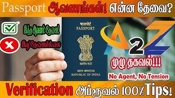How to Apply Passport in Tamil | Documents Required | Take this for Verification!