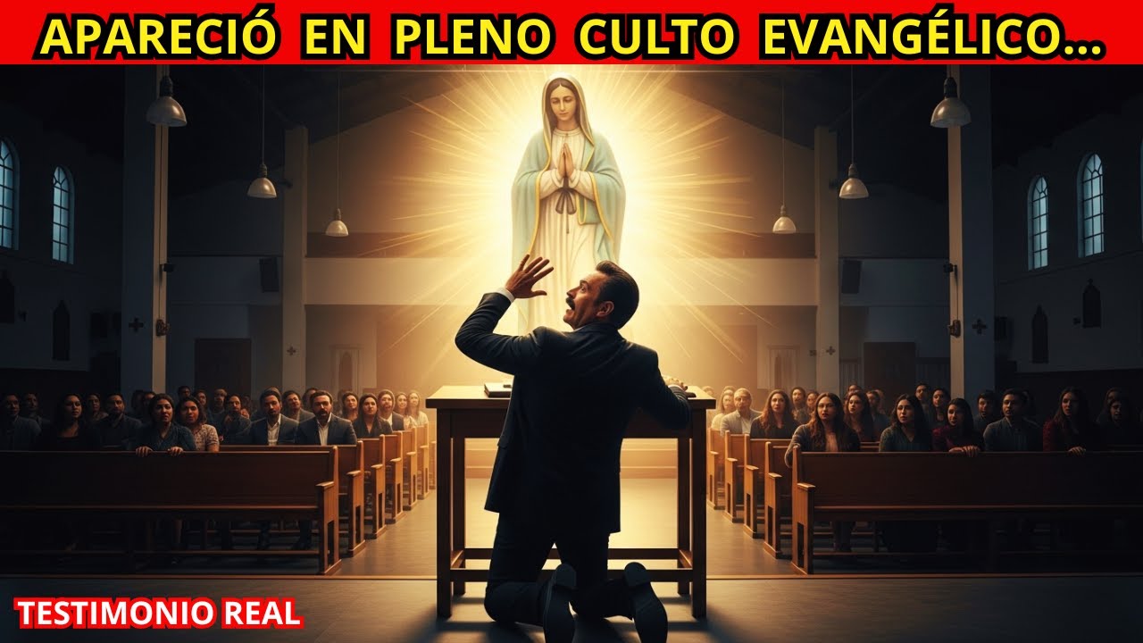 🔥 PASTOR EVANGÉLICO rechazaba a la VIRGEN… hasta que ELLA apareció en su PÚLPITO 😱