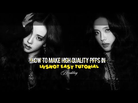 How to make aesthetic pfp in inshot in easy way!!😉✨️