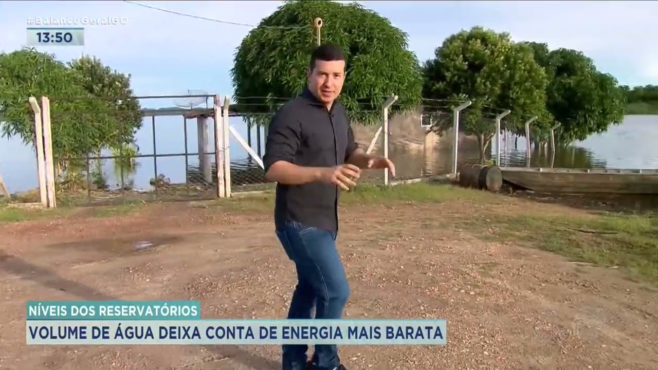 Record TV - Volume de água deixa conta de endergia mais barata
