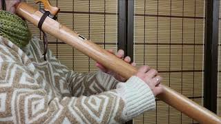 Flauta nativa americana tonalidad Do4, cedro