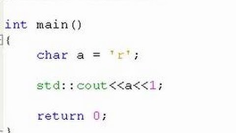 C++ Programming tutorial: characters (char -type)