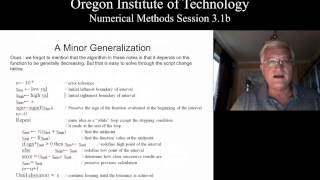 OIT Math 451 session 3.1b: Speed of Convergence: and some Algorithmic Improvements Profile