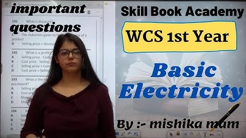 WCS 1st year Live Class-12 | Basic Electricity-2 | important question | ITI Exam | cbt exam iti 2021