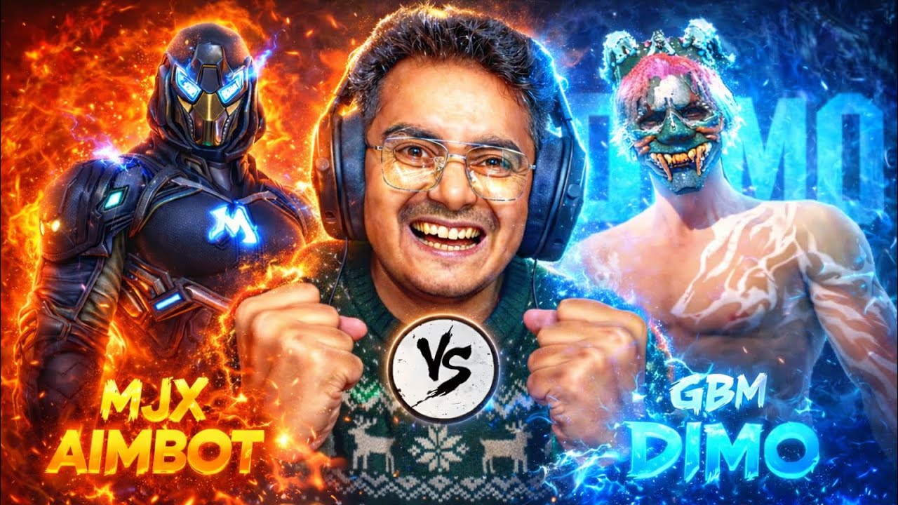 AIMBOT VS GBM DIMO || Use Two Device 📲 Android & Iphone At Same Time? 💀 || MJX AIMBOT