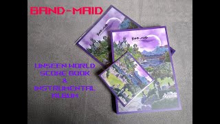 BAND-MAID -- Unseen World Score TAB Book & Instrumental Album Unboxing and Quik Flip Thru