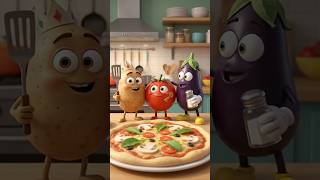 🥔🍅🍆 Potato vs Tomato vs Eggplant 😂 | Funniest Kitchen Battle! #Shorts